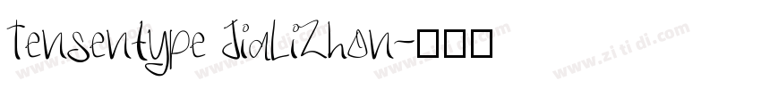 Tensentype JiaLiZhon字体转换